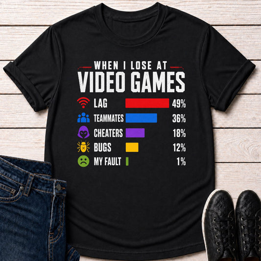 T-Shirt Black / S I Rarely Lose T-shirt