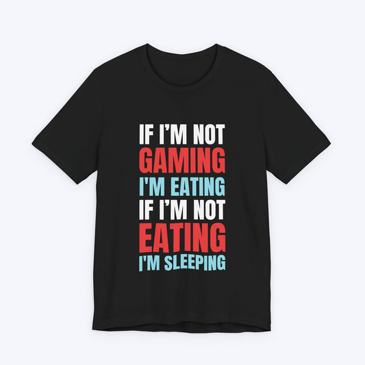 T-Shirt Black / S If I'm Not Gaming (Eating or Sleeping) T-shirt