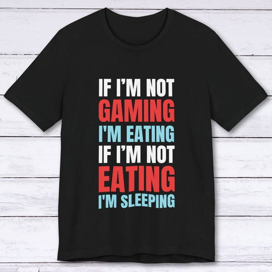 T-Shirt Black / S If I'm Not Gaming (Eating or Sleeping) T-shirt