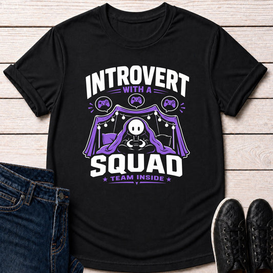 T-Shirt Black / S Introvert Squad T-shirt