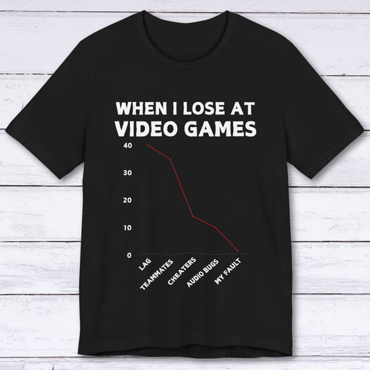 T-Shirt Black / S It's Rarely My Fault Gamer T-shirt