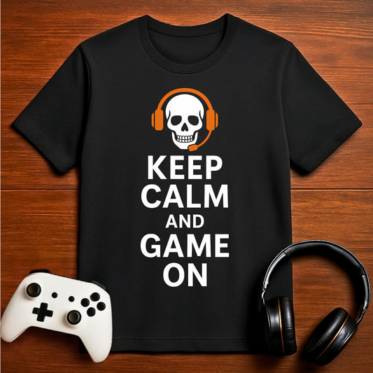 T-Shirt Black / S Keep Calm and Game On T-shirt