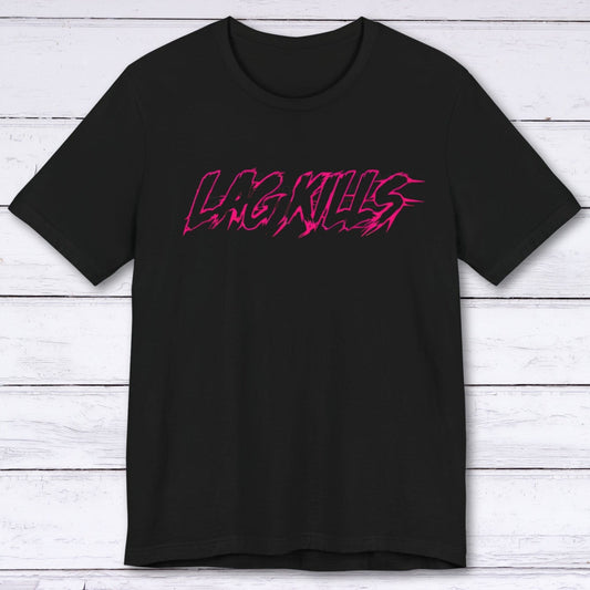 T-Shirt Black / S Lag Kills: Edgy Pink T-shirt