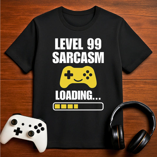 T-Shirt Black / S Level 99 Sarcasm Loading T-shirt
