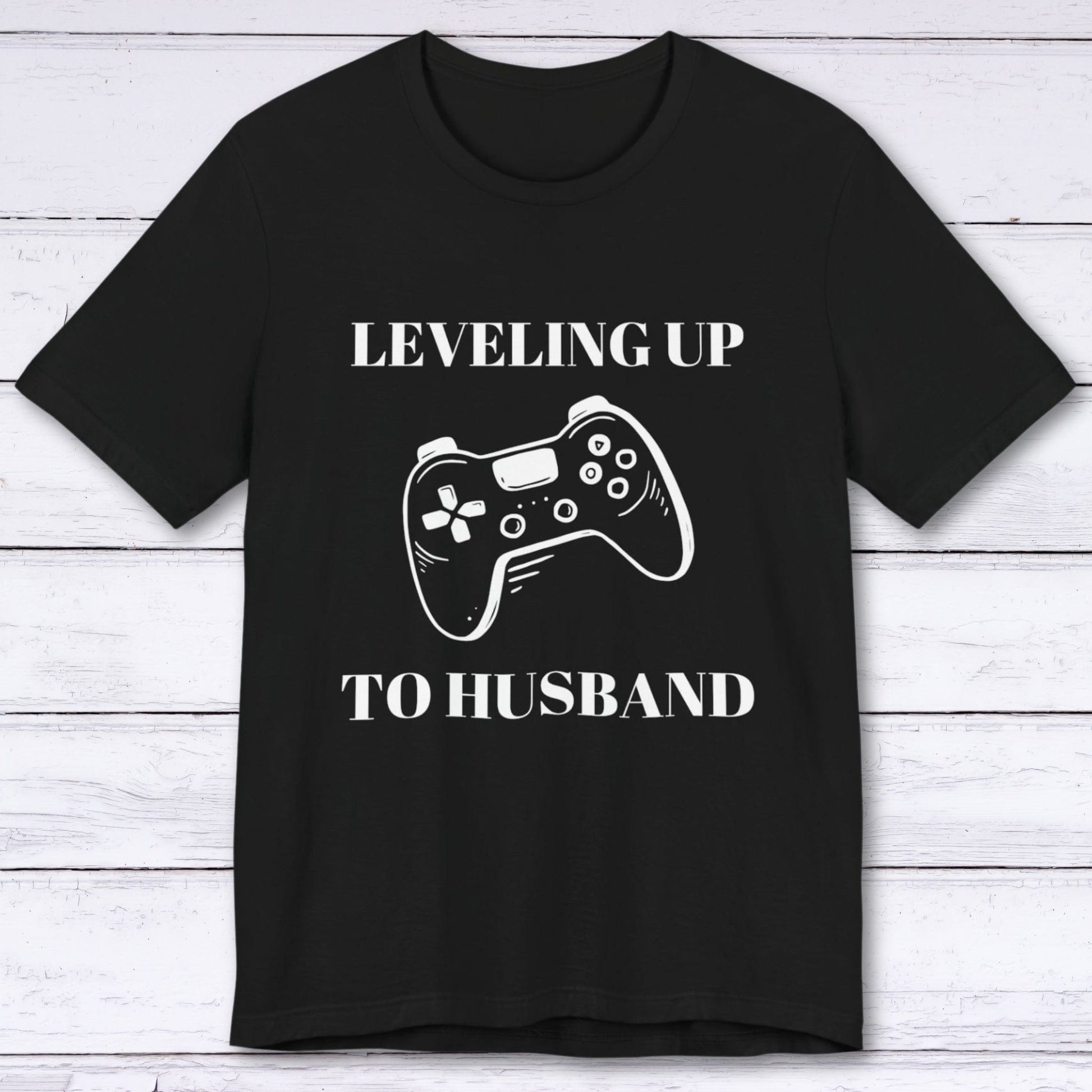 T-Shirt Black / S Leveling Up To Husband T-shirt