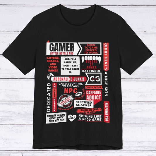 T-Shirt Black / S Life of a Gamer (Red Edition) T-shirt