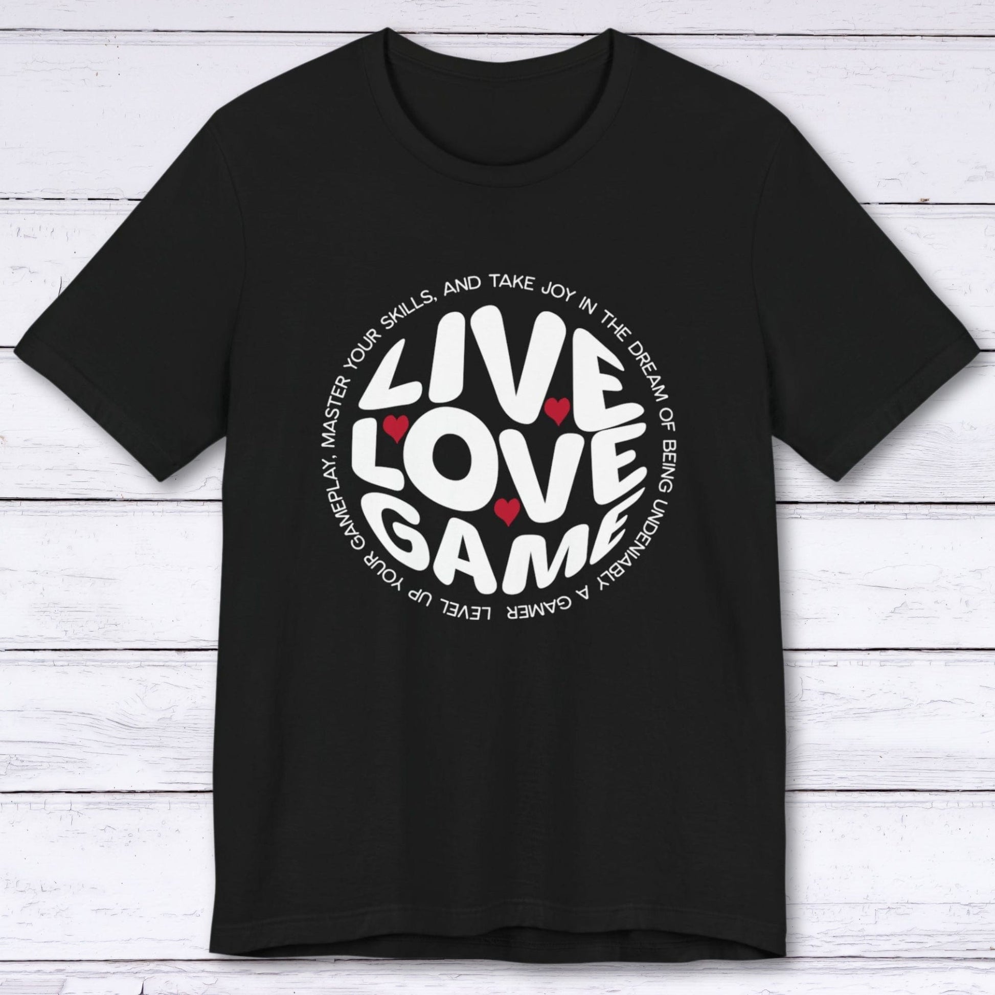 T-Shirt Black / S Live, Love, Game (Around the World) T-shirt