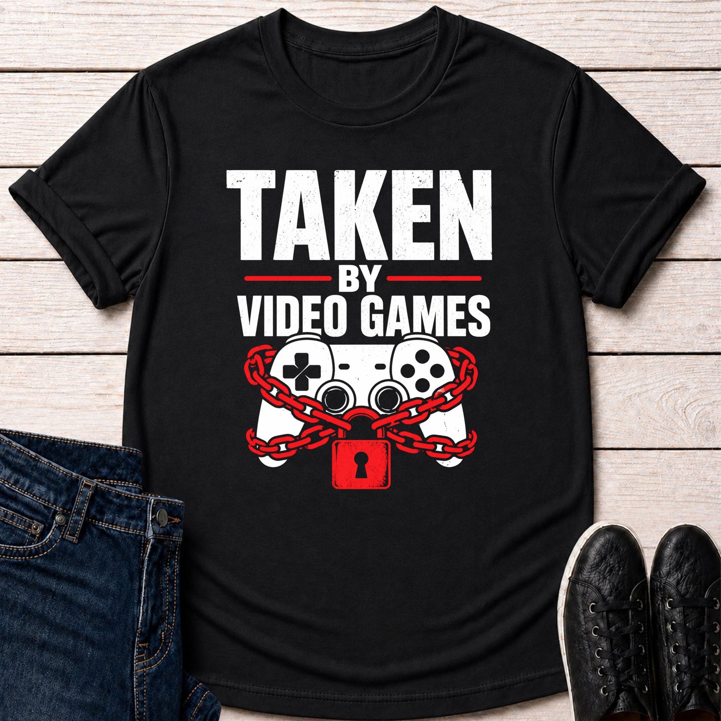 T-Shirt Black / S Locked in Gamer T-shirt