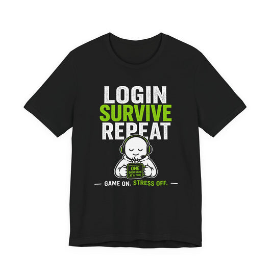 T-Shirt Black / S Login Repeat T-shirt
