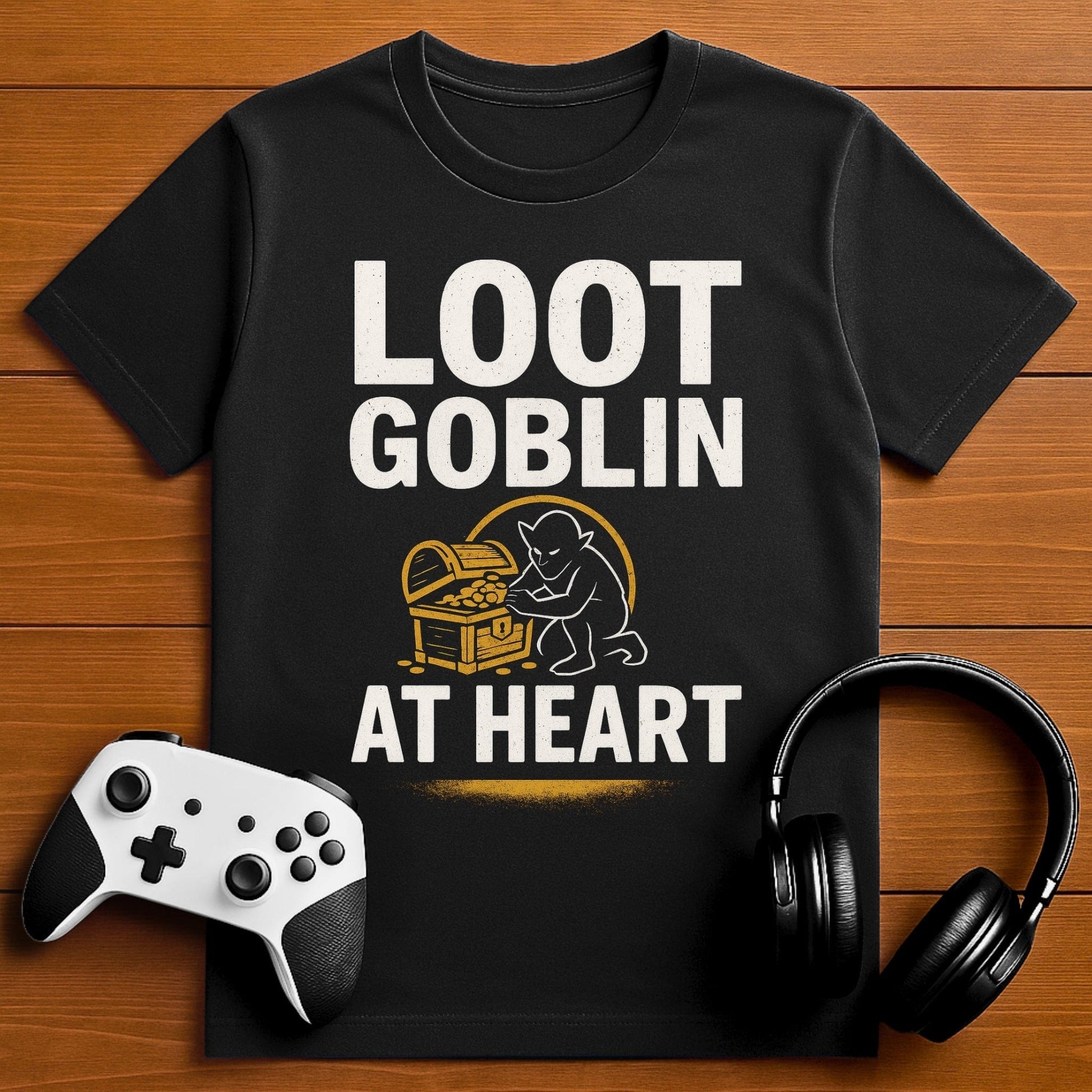 T-Shirt Black / S Loot Goblin at Heart T-shirt