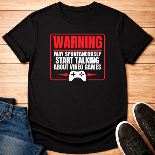 T-Shirt Black / S May Talk About Games T-shirt