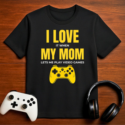 T-Shirt Black / S Mom Said Yes to Gaming T-shirt