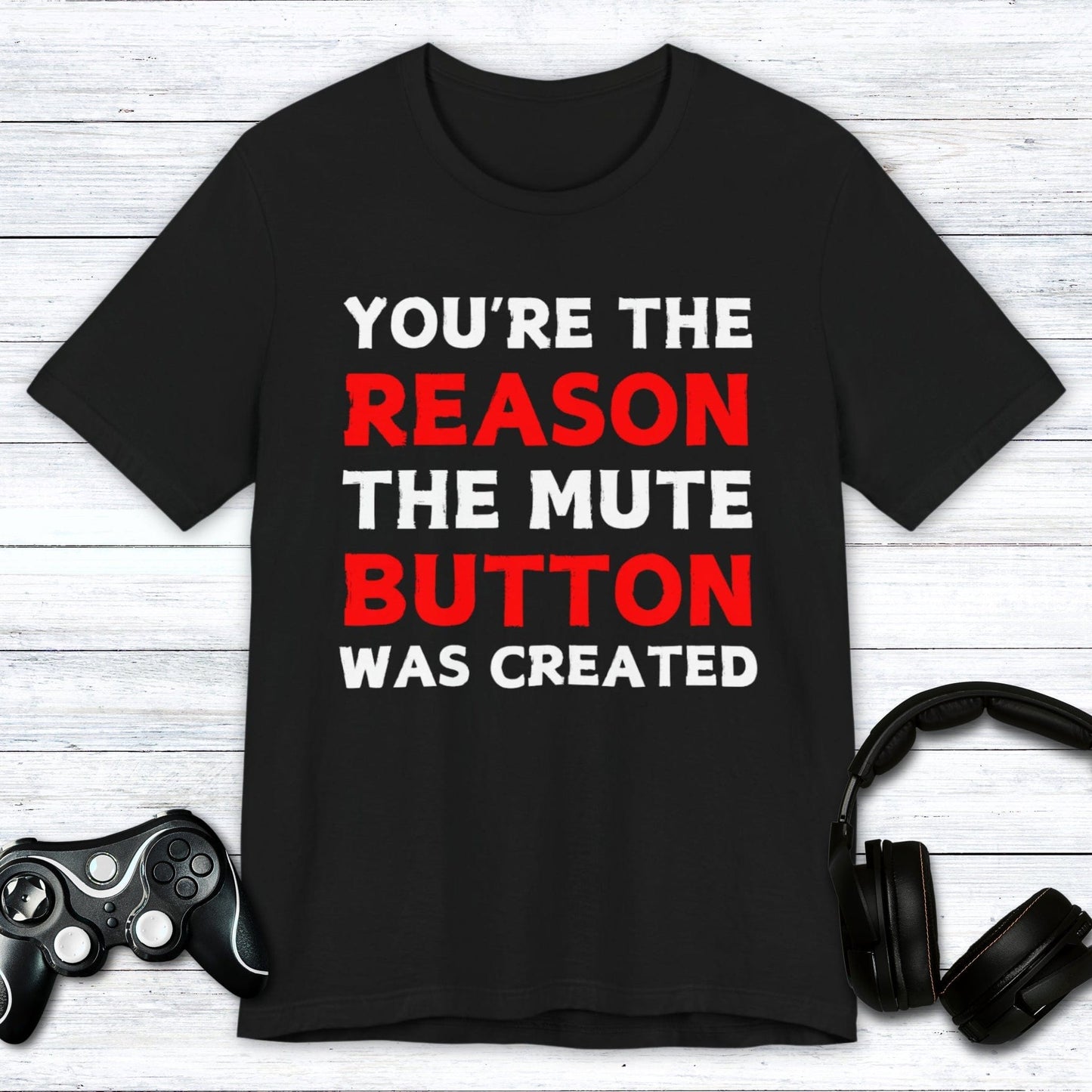 T-Shirt Black / S Mute Button Enthusiast T-shirt