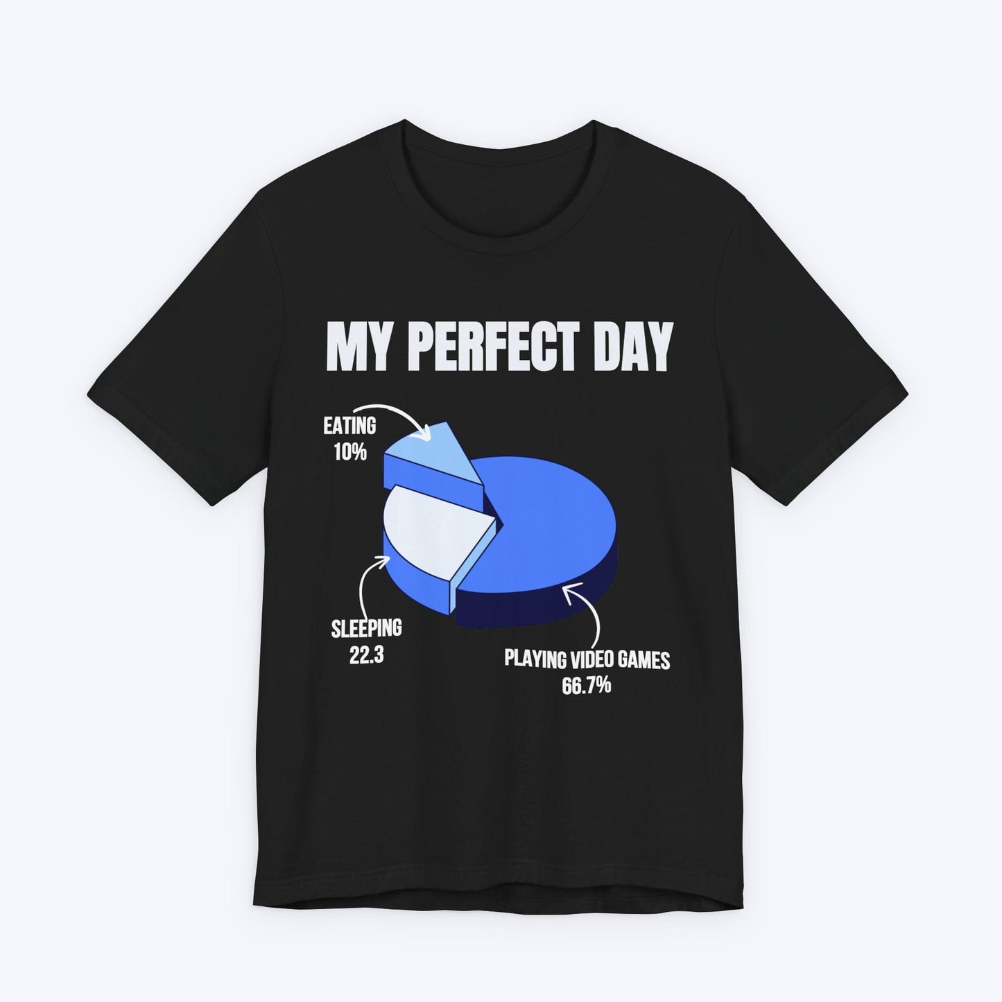 T-Shirt Black / S My Perfect Day (Pie Chart) T-shirt