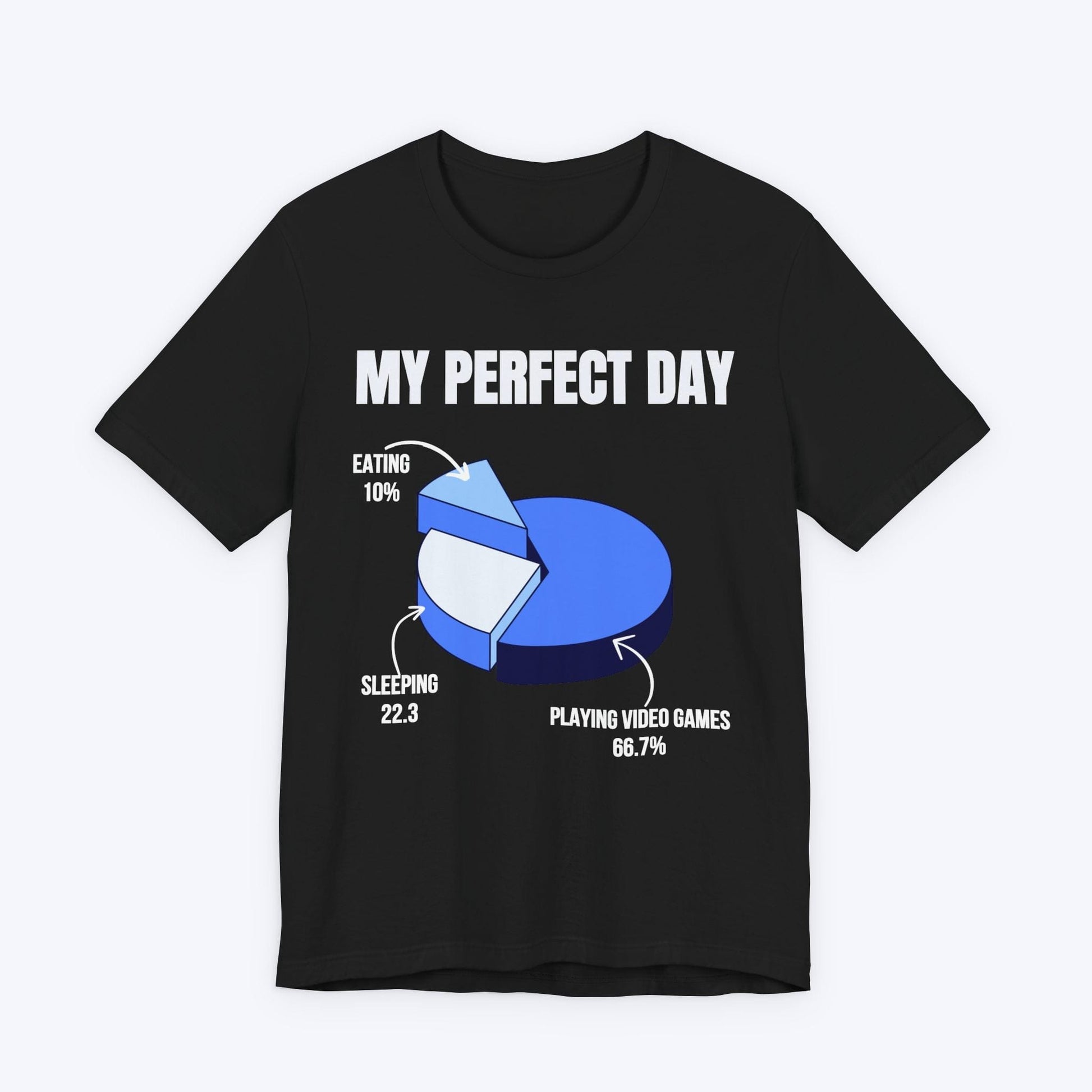 T-Shirt Black / S My Perfect Day (Pie Chart) T-shirt