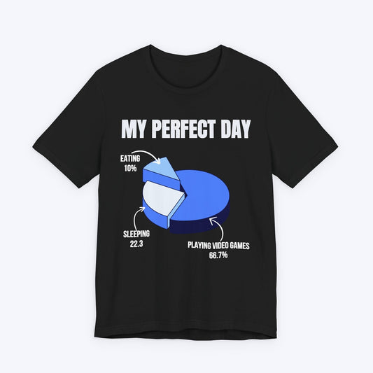 T-Shirt Black / S My Perfect Day (Pie Chart) T-shirt