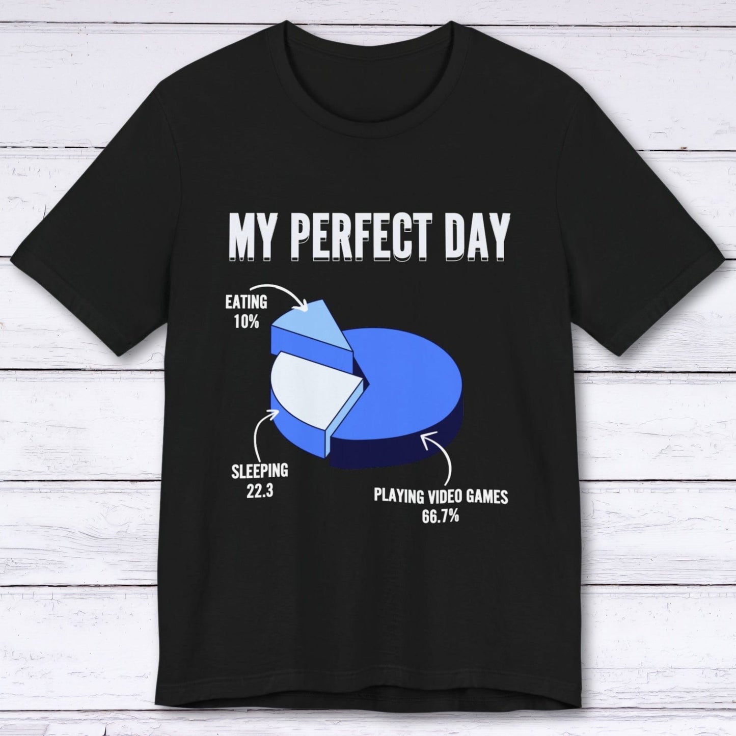 T-Shirt Black / S My Perfect Day (Pie Chart) T-shirt