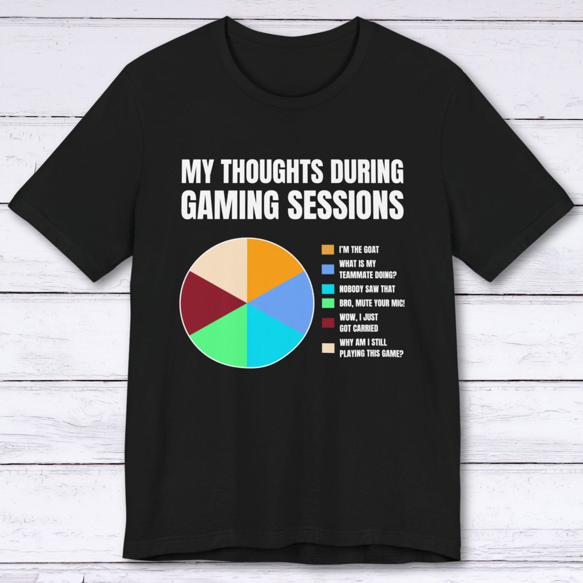 T-Shirt Black / S My Thoughts During Gaming Sessions T-shirt