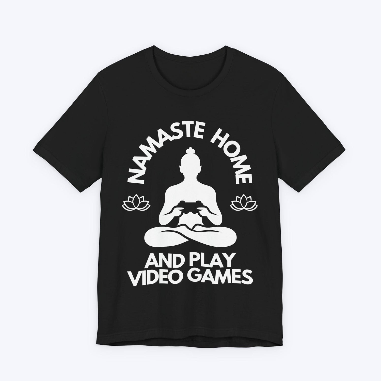 T-Shirt Black / S Namaste Home (Lotus Flower) Gamer T-shirt