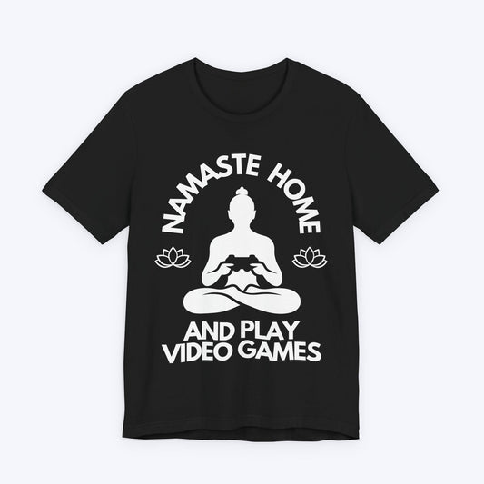 T-Shirt Black / S Namaste Home (Lotus Flower) Gamer T-shirt