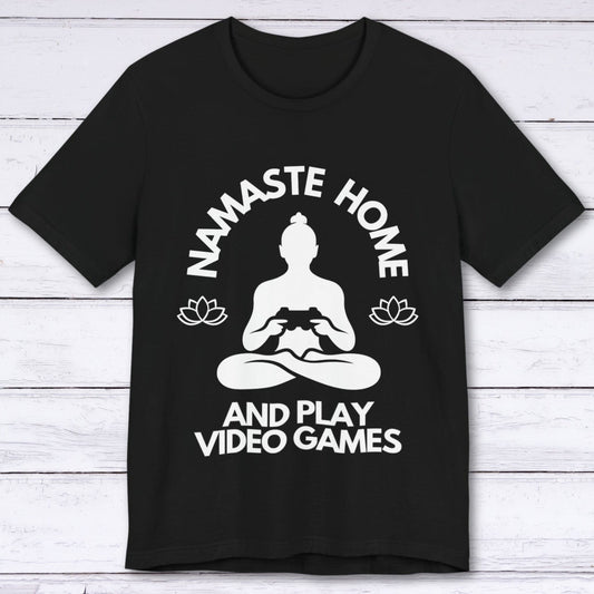 T-Shirt Black / S Namaste Home (Lotus Flower) Gamer T-shirt