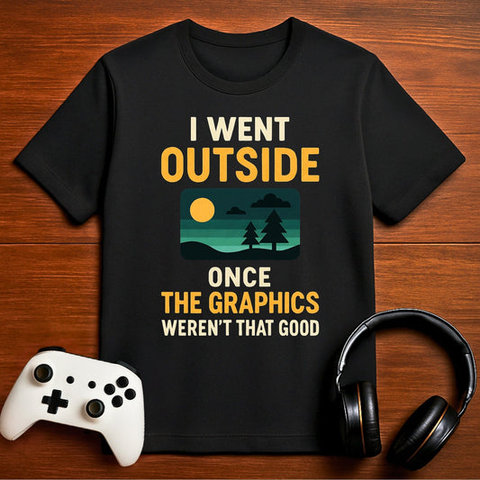 T-Shirt Black / S Nature’s Graphics Are Mid T-shirt