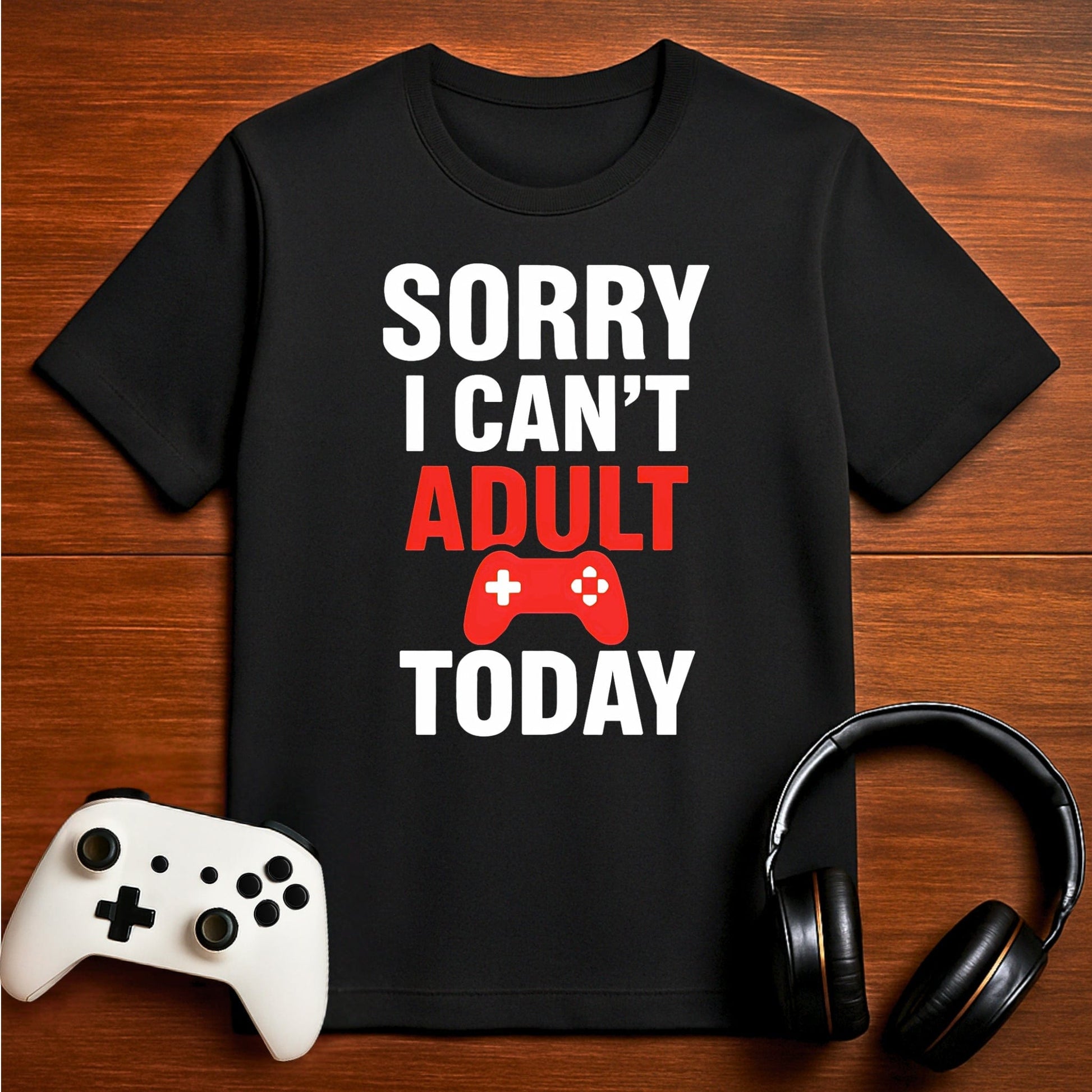 T-Shirt Black / S No Adulting Today T-shirt