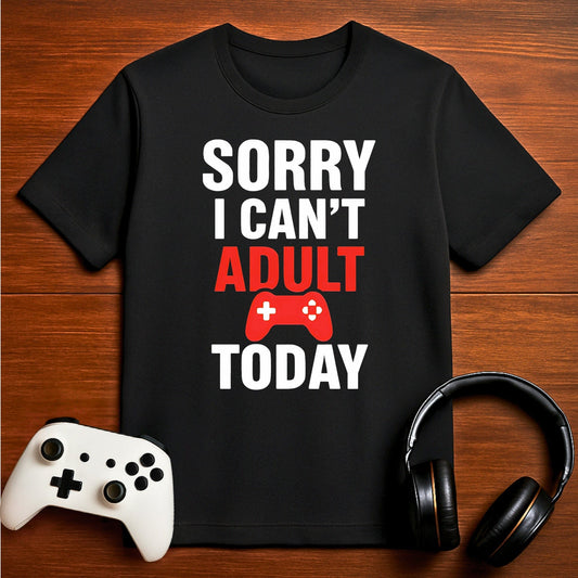 T-Shirt Black / S No Adulting Today T-shirt