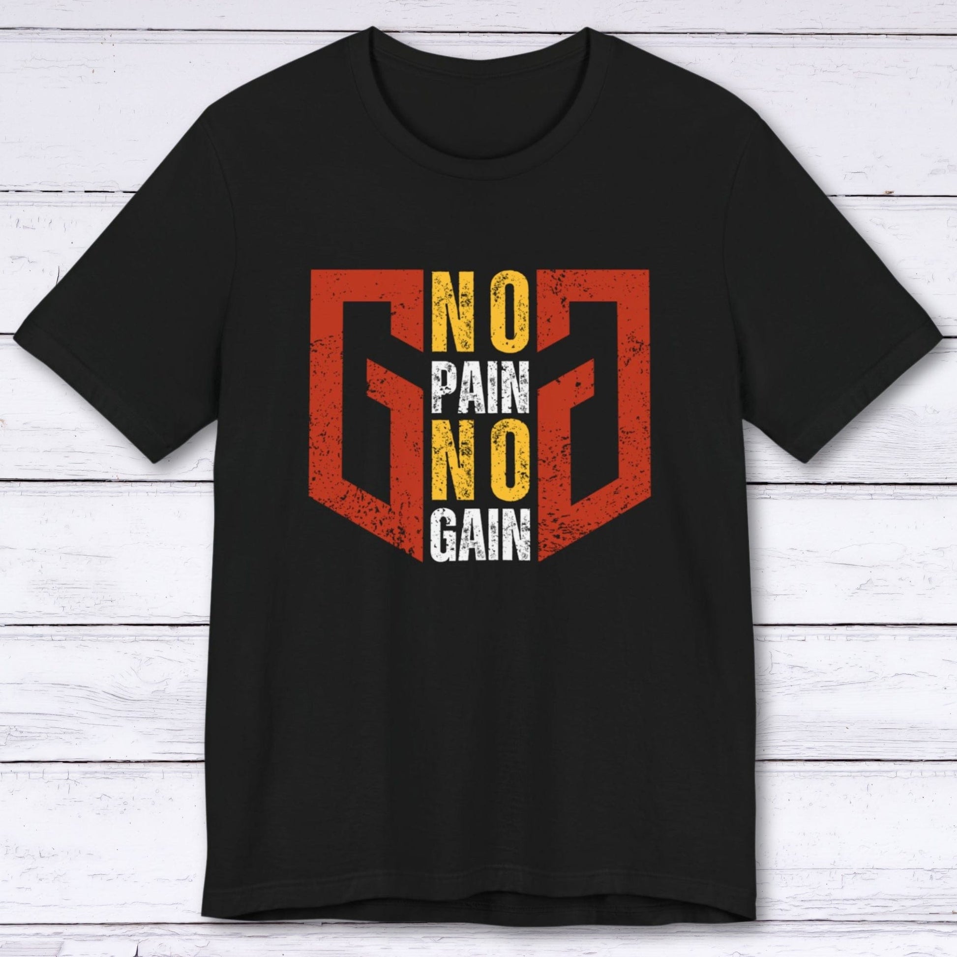 T-Shirt Black / S No Pain, No Gain "GG" T-shirt