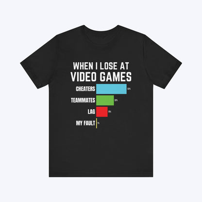 T-Shirt Black / S Not My Fault Gaming T-shirt
