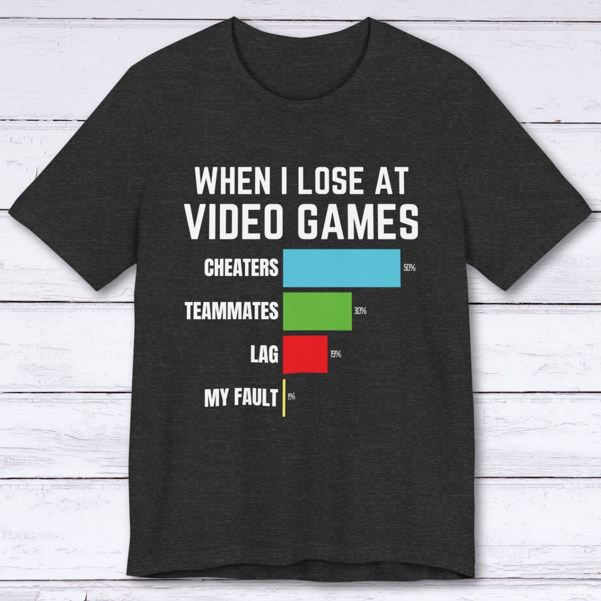 T-Shirt Black / S Not My Fault Gaming T-shirt