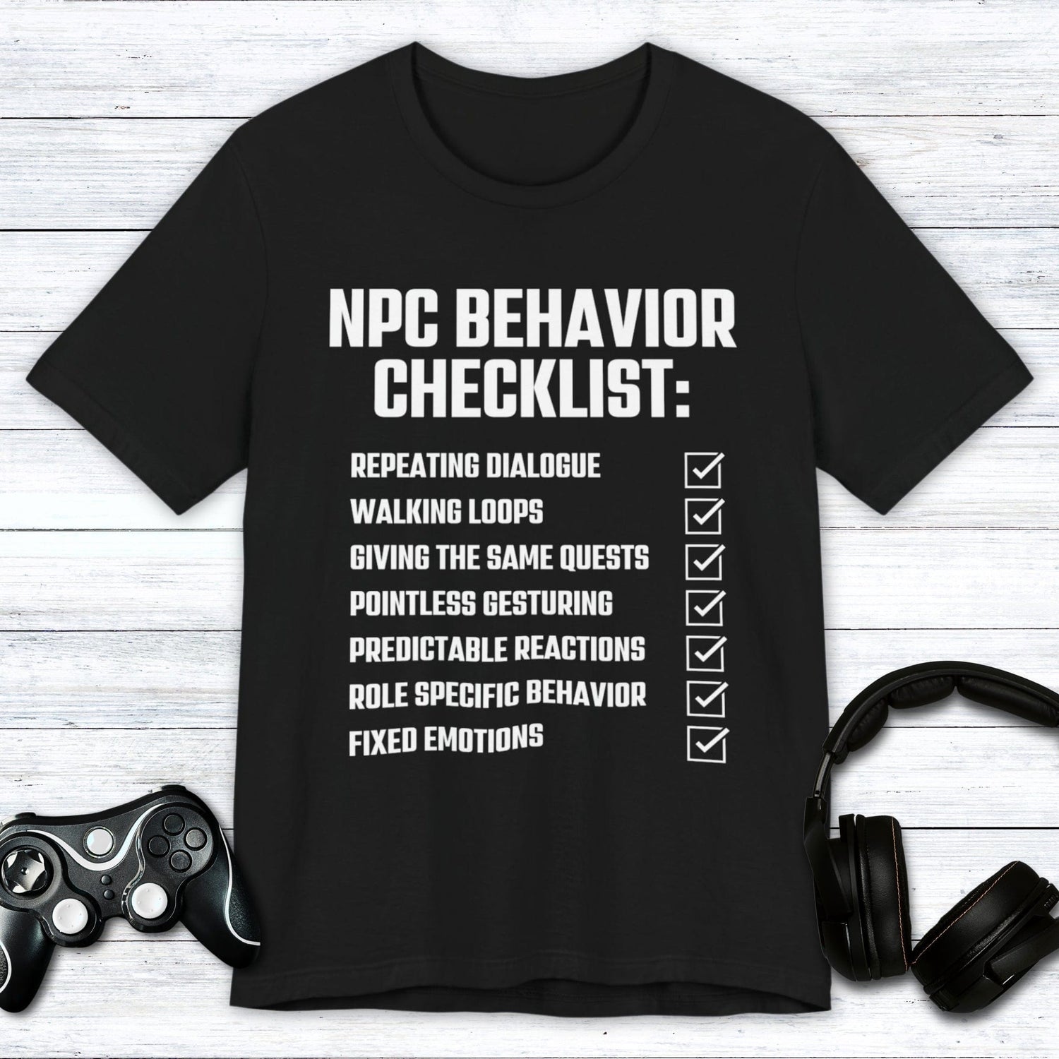 T-Shirt Black / S NPC Checklist T-shirt