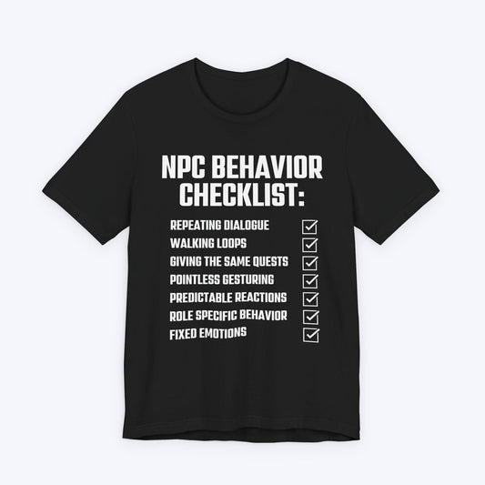 T-Shirt Black / S NPC Checklist T-shirt