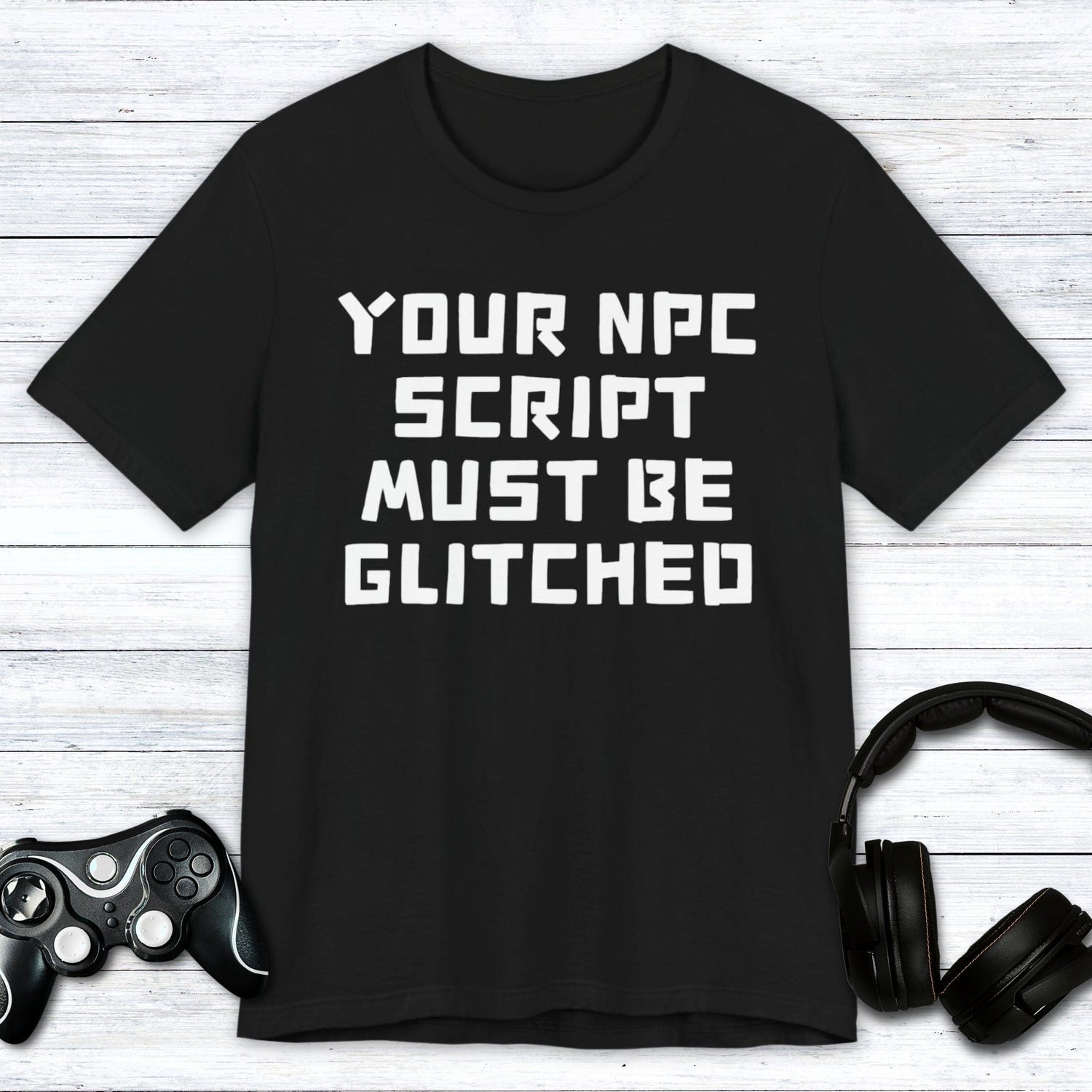 T-Shirt Black / S NPC Glitching "Gamer" T-shirt