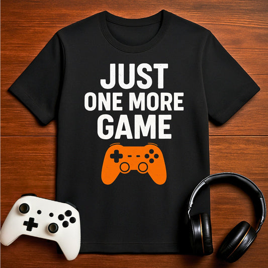 T-Shirt Black / S One More Game… I Swear T-shirt