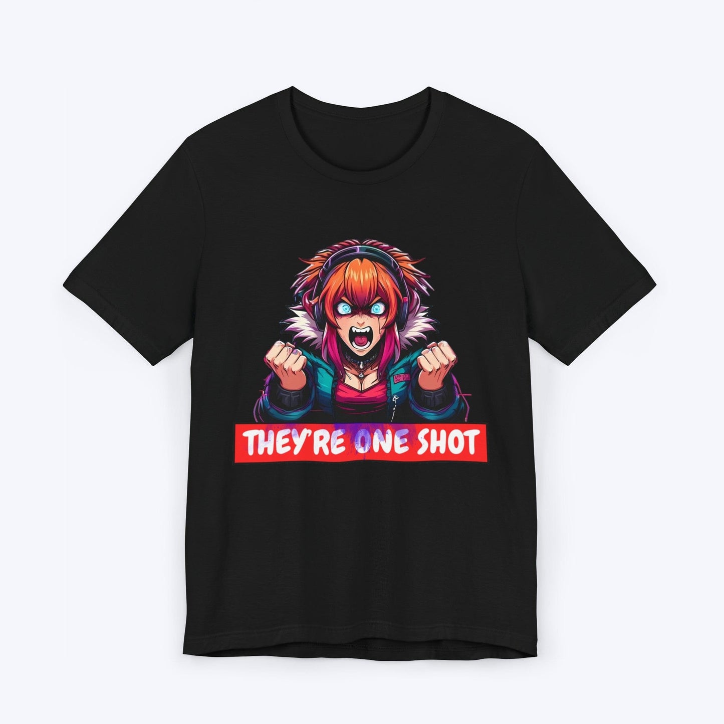 T-Shirt Black / S One Shot: Anime Girl T-shirt