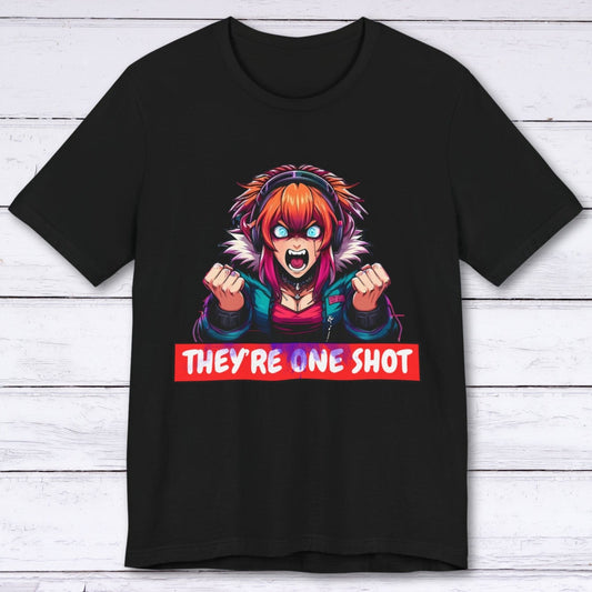 T-Shirt Black / S One Shot: Anime Girl T-shirt