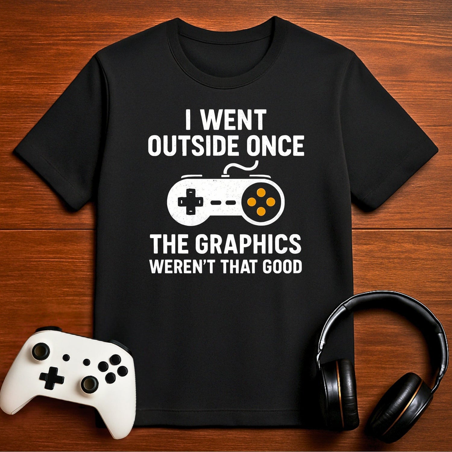 T-Shirt Black / S Outside Had Bad Graphics T-shirt
