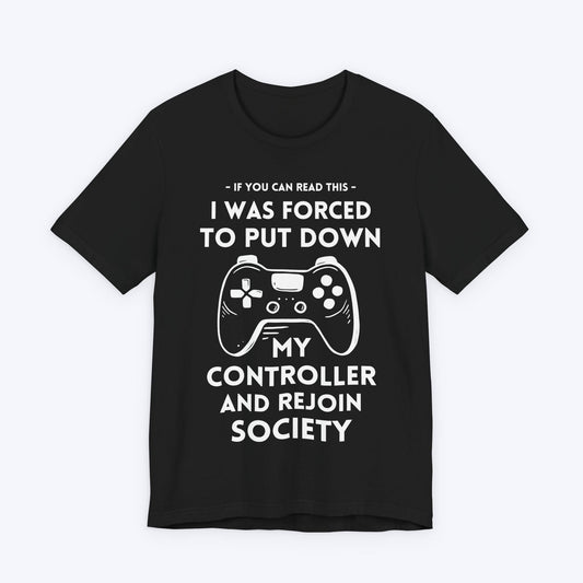 T-Shirt Black / S Pause Game, Enter World T-shirt