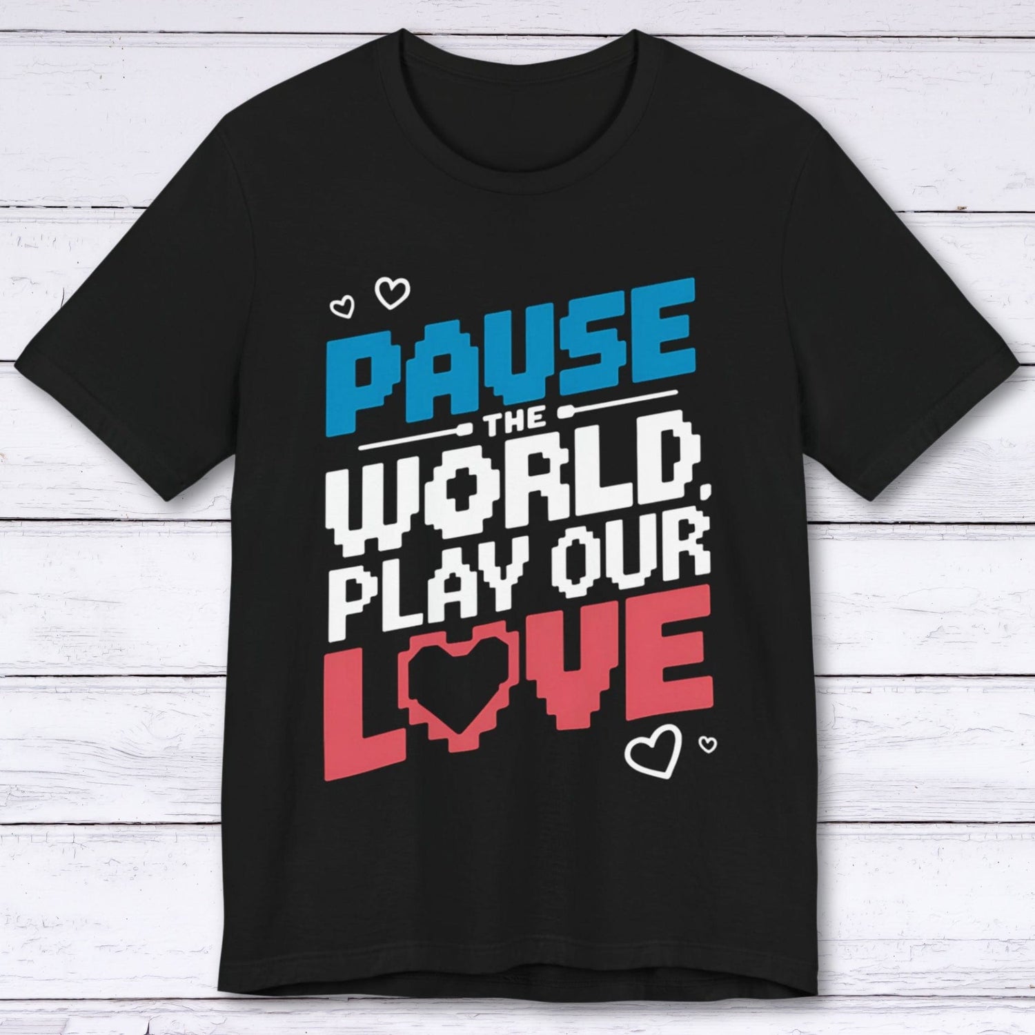 T-Shirt Black / S Pause & Play: Love Edition T-shirt