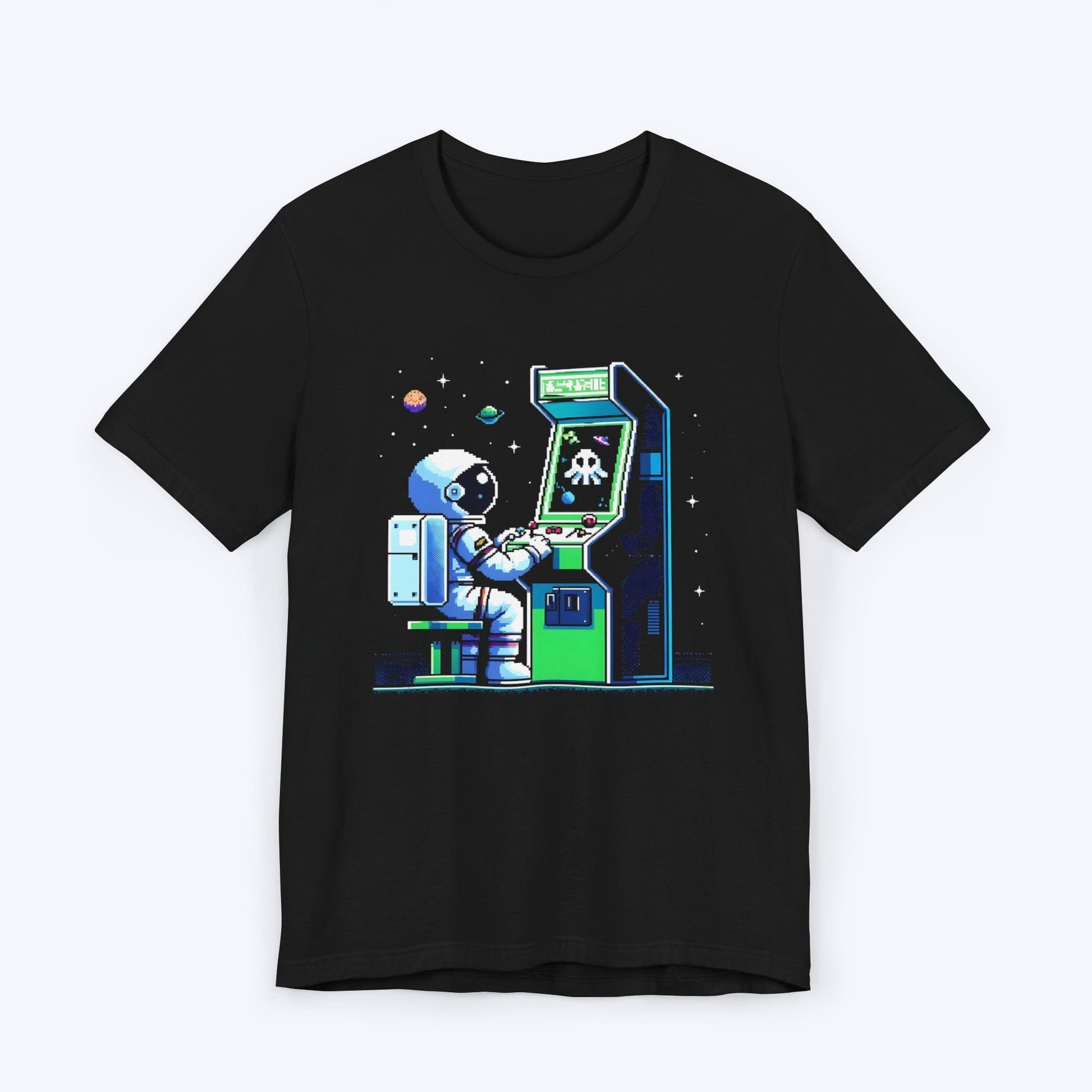 T-Shirt Black / S Pixel Bits Astronaut Adventure T-shirt