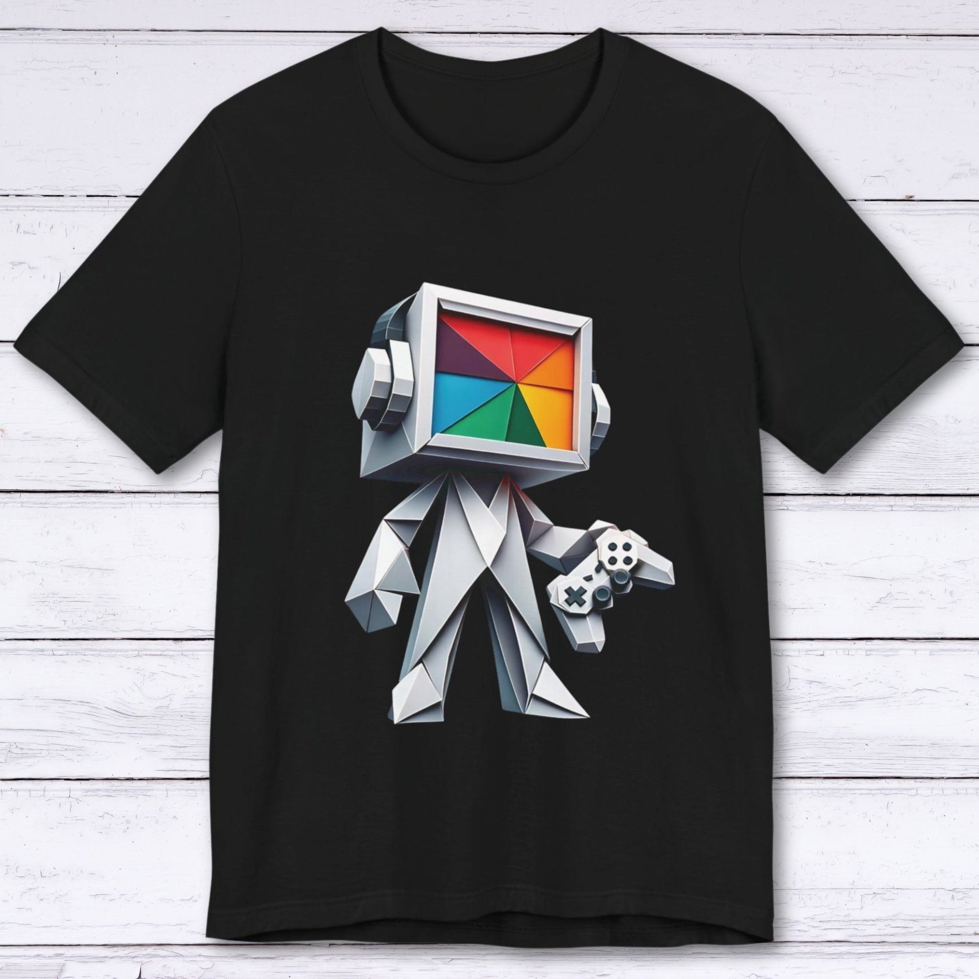 T-Shirt Black / S Pixel Paper Player Gamer T-shirt