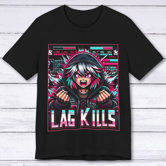 T-Shirt Black / S Poster Child: Lag Kills T-shirt