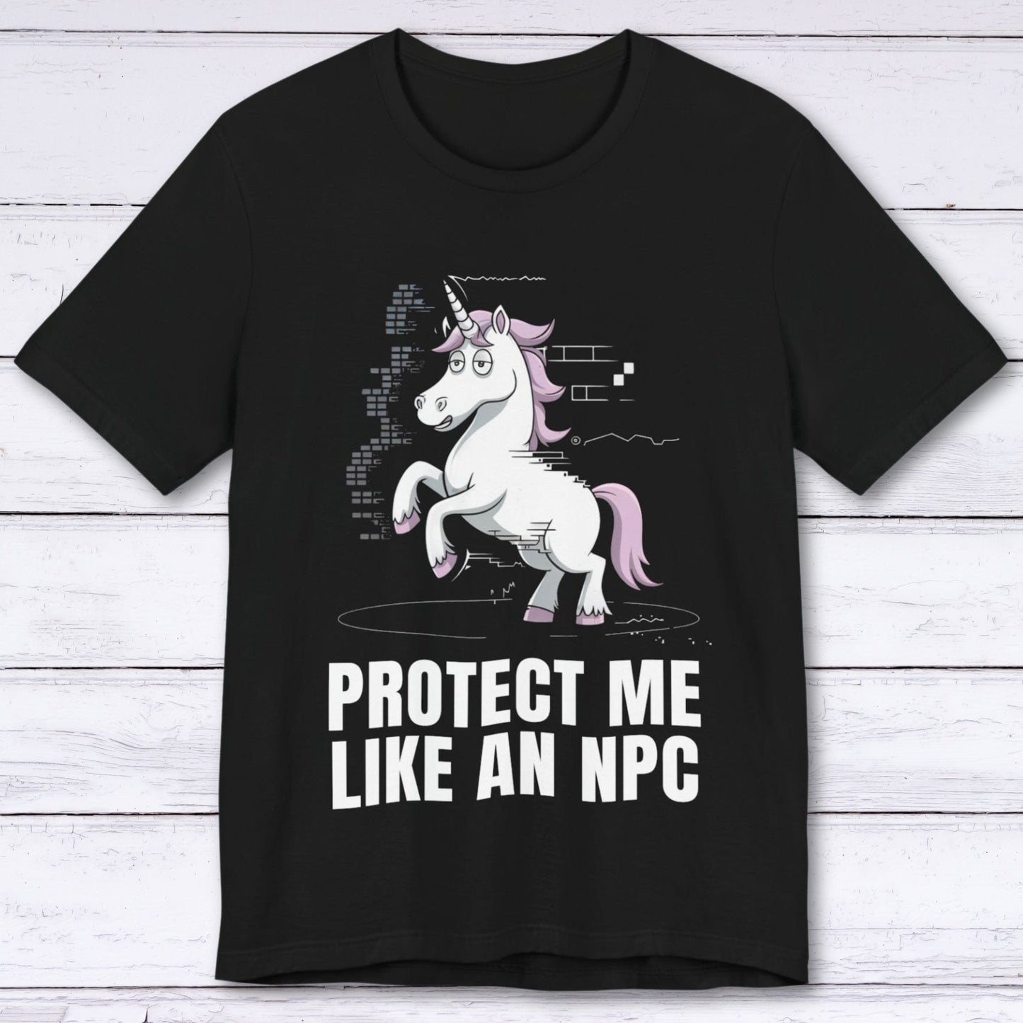 T-Shirt Black / S Protect Me Like An NPC T-shirt