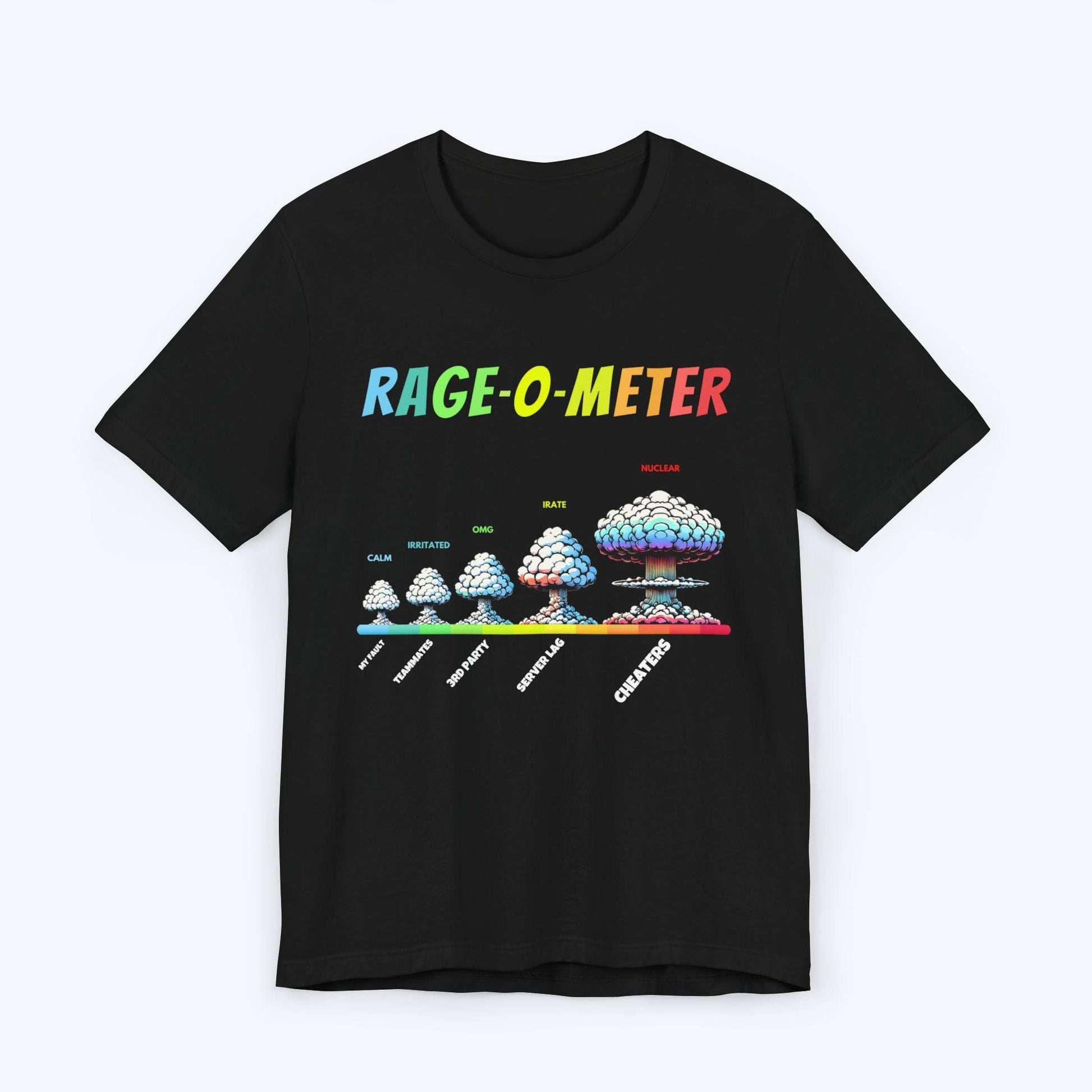 T-Shirt Black / S Rage - O - Meter Gamer T-shirt