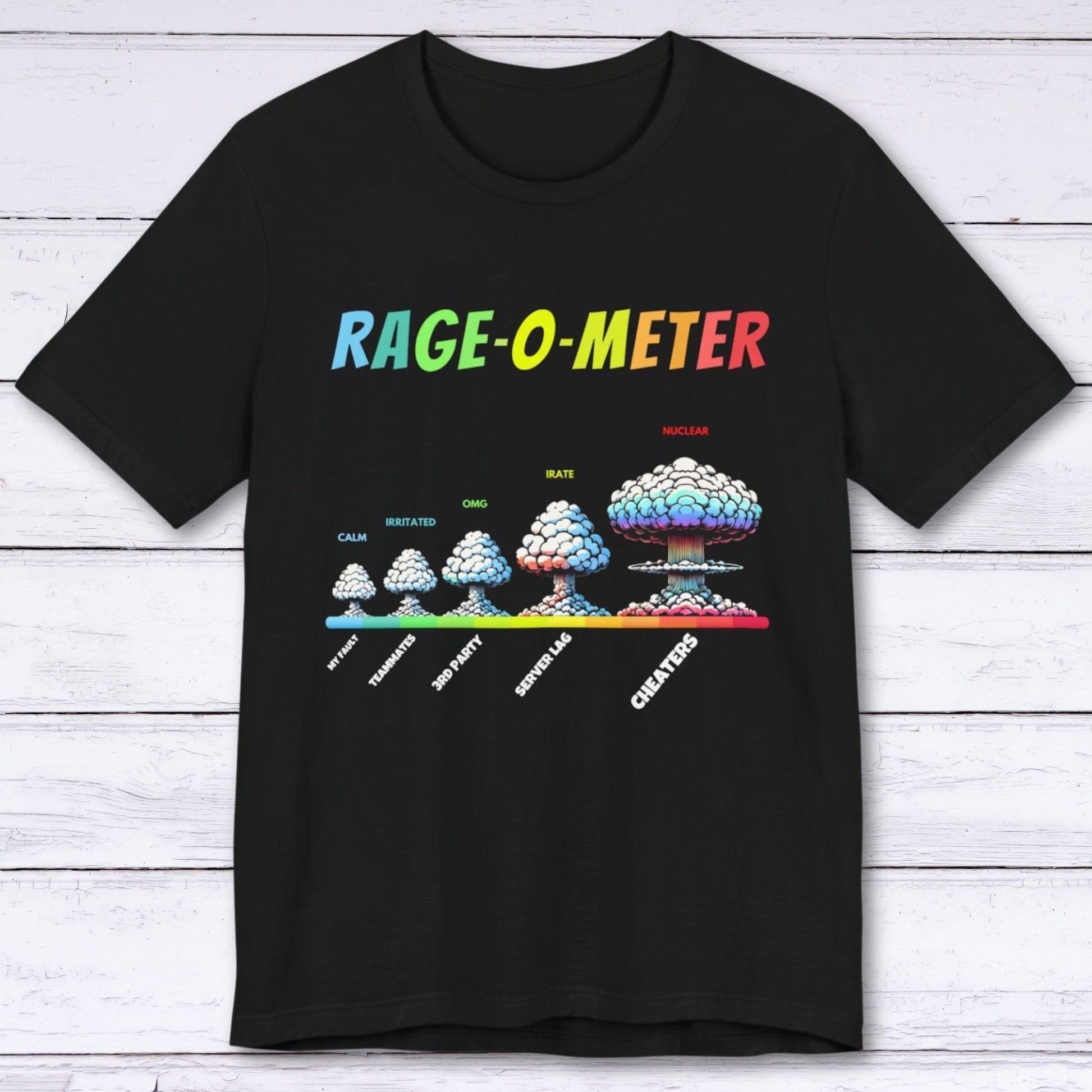 T-Shirt Black / S Rage - O - Meter Gamer T-shirt