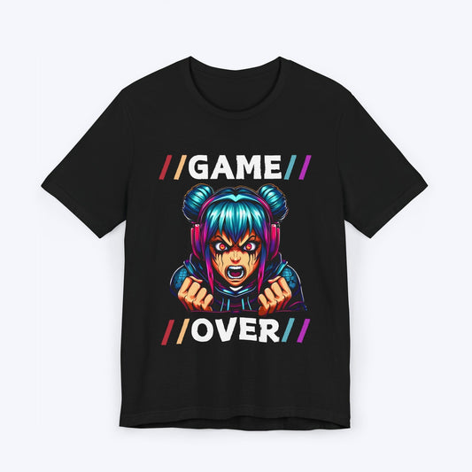 T-Shirt Black / S Rage Quit - Game Over Anime Girl T-shirt