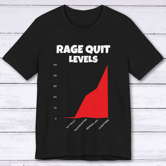 T-Shirt Black / S Rage Quit Levels T-shirt