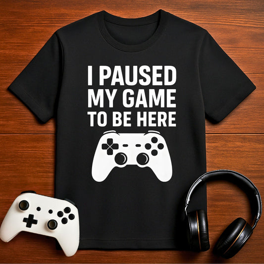 T-Shirt Black / S Reluctantly Present Gamer T-shirt