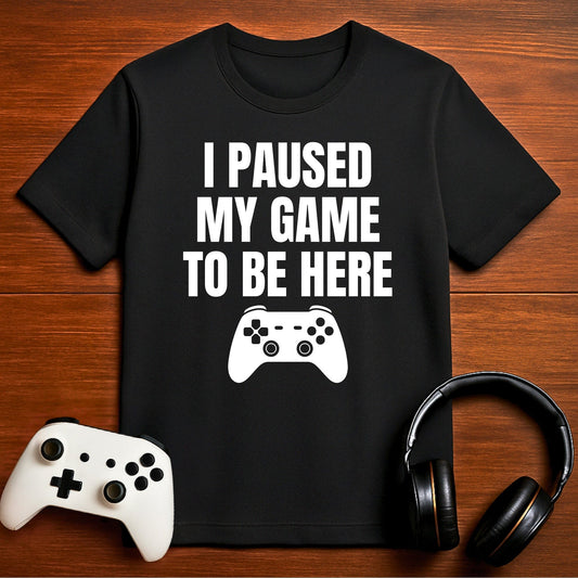 T-Shirt Black / S Reluctantly Present Gamer T-shirt